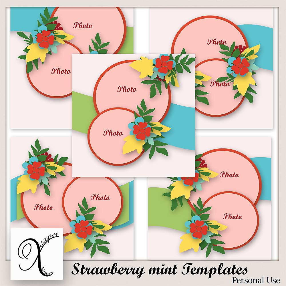 Strawberry Mint Templates