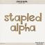 Stapled Alpha