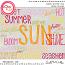 Sweet Summer Sun: {Title Stamps} by Mixed Media by Erin