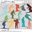 Winter Holiday {Skiing Silhouettes}  by Mixed Media  by Erin