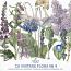 CU Vintage Flora No 4 Blue And Purple Mix