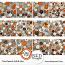 Time Captured,Gold & Glam Abstract Papers Circles By NLD Designs