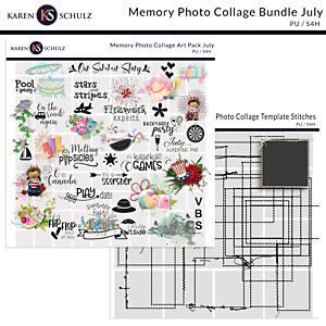 Memory Photo Collage Bundle July