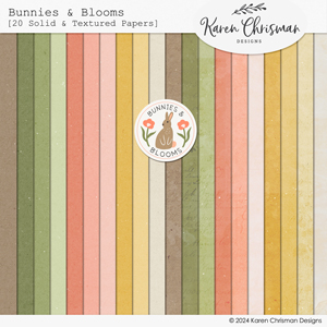 Bunnies and Blooms Solid Papers by Karen Chrisman