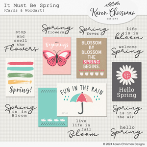 It Must Be Spring Journal Cards by Karen Chrisman