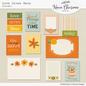 Love Grows Here Journal Cards by Karen Chrisman