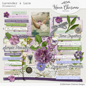 Lavender and Lace Elements by Karen Chrisman