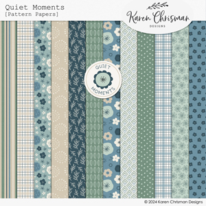 Quiet Moments Pattern Papers by Karen Chrisman
