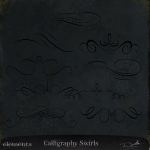 Calligraphy Swirls