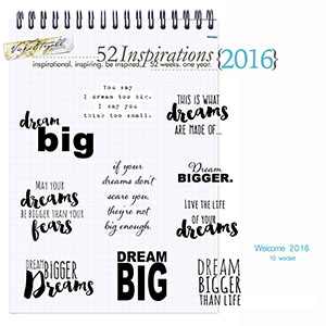 52 Inspirations 2016 - welcome pack