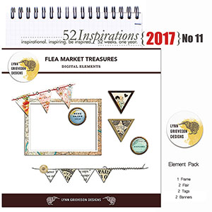 52 Inspirations 2017 No 11 Flea Market Treasures Elements by Lynn Grieveson
