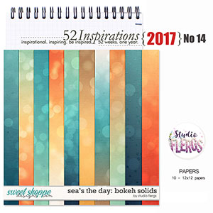 52 Inspirations 2017 No 14 Sea's The Day Bokeh Papers by Studio Flergs
