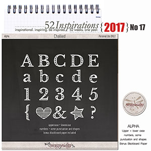 52 Inspirations 2017 No 17 Chalked Alpha by ninigoesdigi