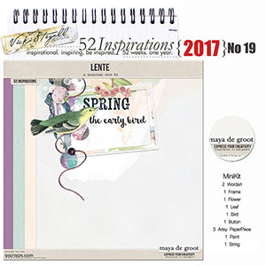 52 Inspirations 2017 No 19 Lente Mini Kit by Maya de Groot
