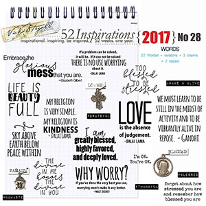 52 Inspirations 2017 No 28 Life Inspiration Word Art by Vicki Stegall