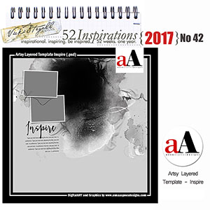 52 Inspirations 2017 No 42 Artsy Layered Template Inspire by Anna Aspnes