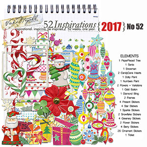 52 Inspirations 2017 No 52 Christmas Elements by Vicki Stegall