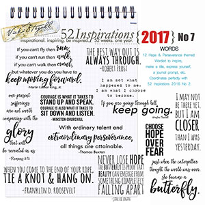 52 Inspirations 2017 No 07 Hope and Perseverance Word Art by Vicki Stegall