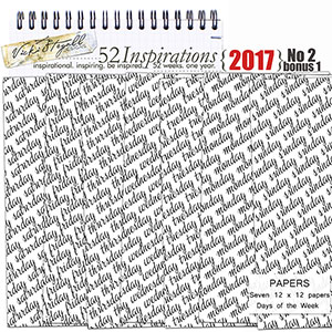 52 Inspirations 2017 No 02 Bonus Backgrounds 01 by Vicki Stegall