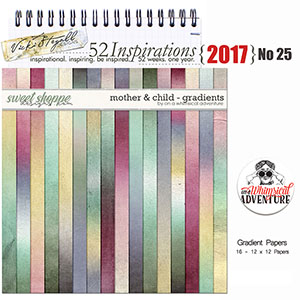 52 Inspirations 2017 No 25 Mother and Child Gradient Papers by OAWA
