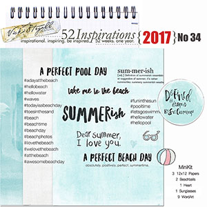 52 Inspirations 2017 No 34 Summer 3 Mini Kit by Sue Cummings