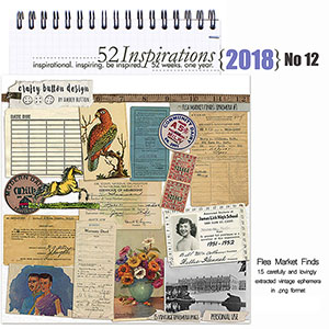 52 Inspirations 2018 No 12 - Flea Market Finds