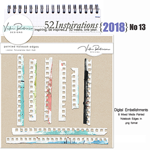 52 Inspirations 2018 -  no 13 Painted Notebook Edges by Vicki Robinson