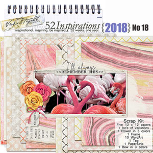 52 Inspirations 2018 - no 18 Scrap Kit by Vicki Stegall