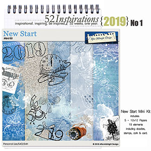 52 Inspirations 2019 -  No 1 New Start by Aftermidnight Design