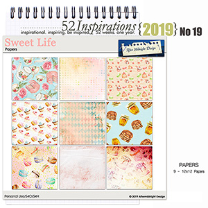 52 Inspirations 2019 -  No 19 Sweet Life Papers by Aftermidnight Design