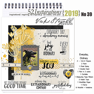 52 Inspirations 2019 No 39 Everyday Ordinary Mini Kit by Vicki Stegall