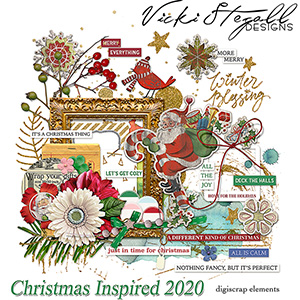 52 Inspirations 2020 Christmas Inspired Elements by Vicki Stegall