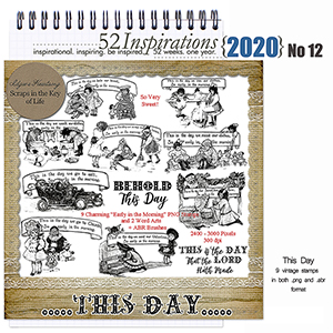 52 Inspirations 2020 No 12 This Day Stamps by Idgie's Heartsong