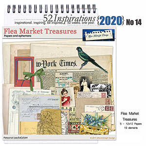 52 Inspirations 2020 No 14 Flea Market Treasures by Aftermidnight Design