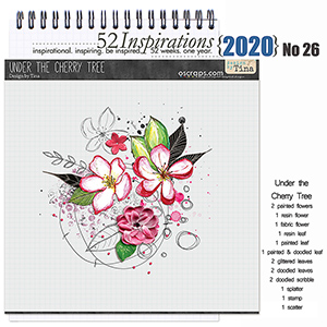 52 Inspirations 2020 No 26 Under the Cherry Tree Elements by Design by Tina
