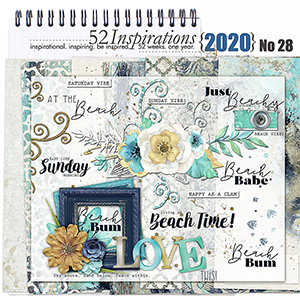 52 Inspirations 2020 No 28 Beach Vibes kit by Vicki Stegall