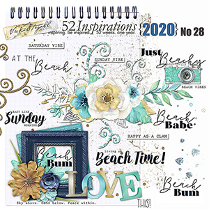 52 Inspirations 2020 No 28 Beach Vibes Elements by Vicki Stegall