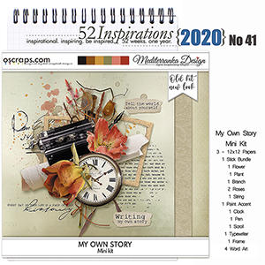 52 Inspirations 2020 No 41 My Own Story Mini Kit by Mediterranka