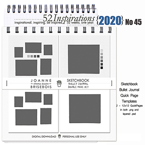 52 Inspirations 2020 No 45 Bullet Journal Quick Pages by Joanne Brisebois