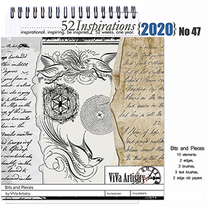 52 Inspirations 2020 No 47 Bits and Pieces Elements by ViVa Artistry 