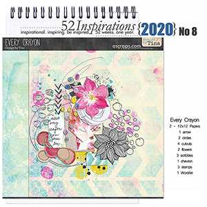 52 Inspirations 2020 No 08 Every Crayon Mini Kit by Design by Tina