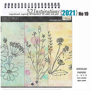 52 Inspirations 2021 No 19 Doodled Papers by Design by Tina