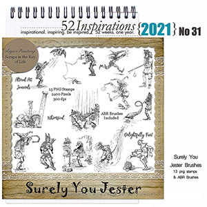 52 Inspirations 2021 no 31 Surely You Jester by Idgie's Heartsong