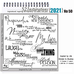52 Inspirations 2021 No 50 Inspired by Life by Lynne Anzelc Designs