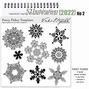 52 Inspirations 2022 No 02 Fancy Flakes by Vicki Stegall