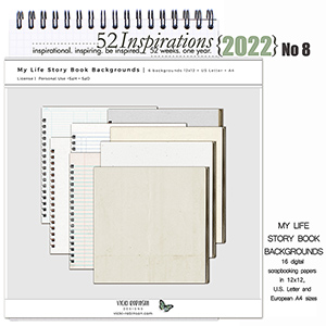 52 Inspirations 2022 No 08 My Life Story Book Backgrounds