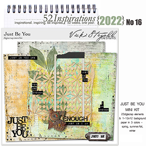 52 Inspirations 2022 No 16 Scrapbook Kit by Vicki Stegall