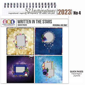 52 Inspirations 2023 No 04 Written In The Stars Quick Pages by CRK