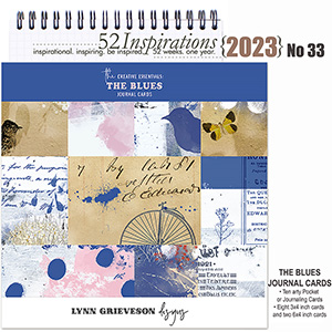 52 Inspirations 2023 No 33 The Blues Journal Cards by Lynn Grieveson