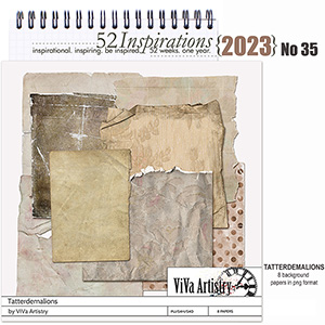 52 Inspirations 2023 no 35 Tatterdemalions by ViVa Artistry